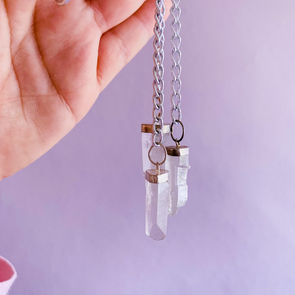 SALE! Clear Quartz Crystal Pendulum Doswer / Master Healer / Amplify Intention & Energy / Protect Against Negativity / Works With Everything - Premium  from My Store - Just £14.50! Shop now at Lumi Gemstones