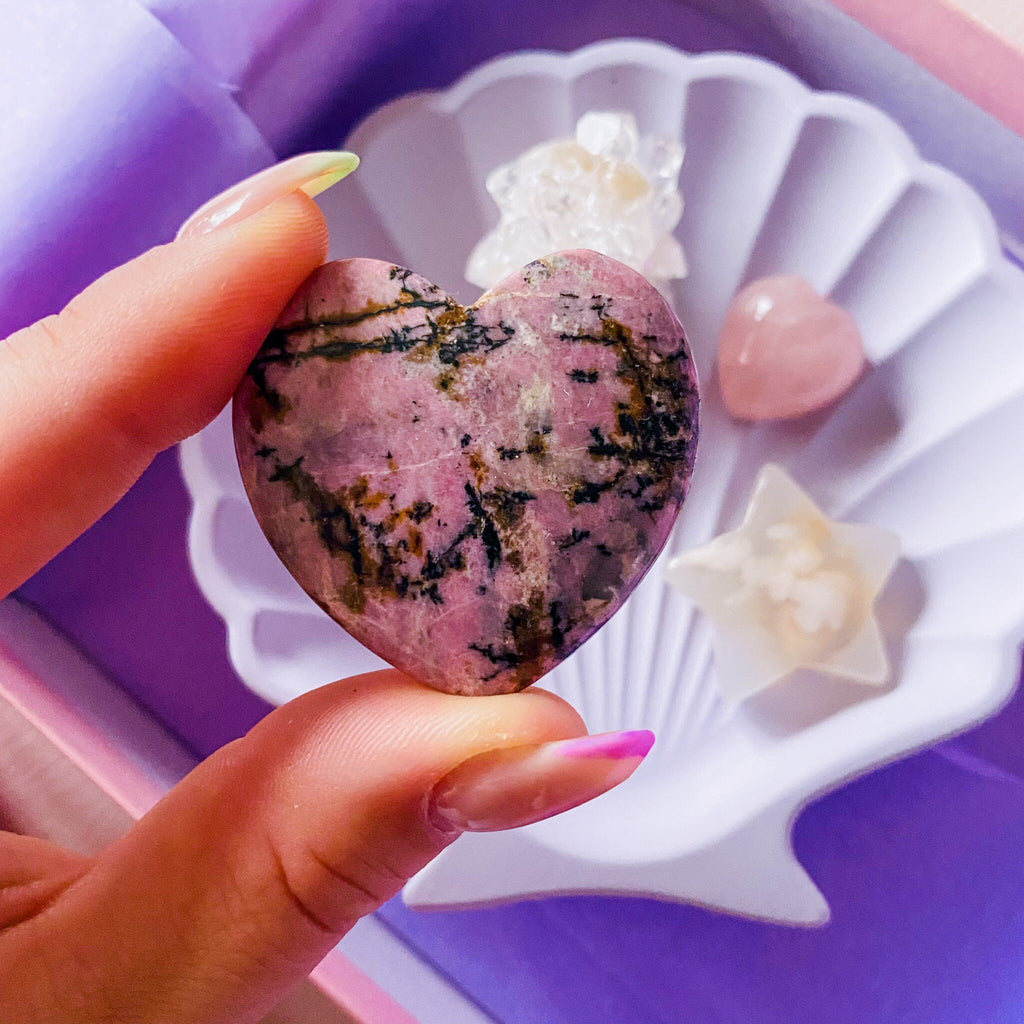 You're My Soulmate Crystal Gift Set / Rhodonite, Flower Agate, Apophyllite / Gift For Her, Gift, Crystal Gift Sets, Valentines Day Crystals - Premium  from My Store - Just £35! Shop now at Lumi Gemstones