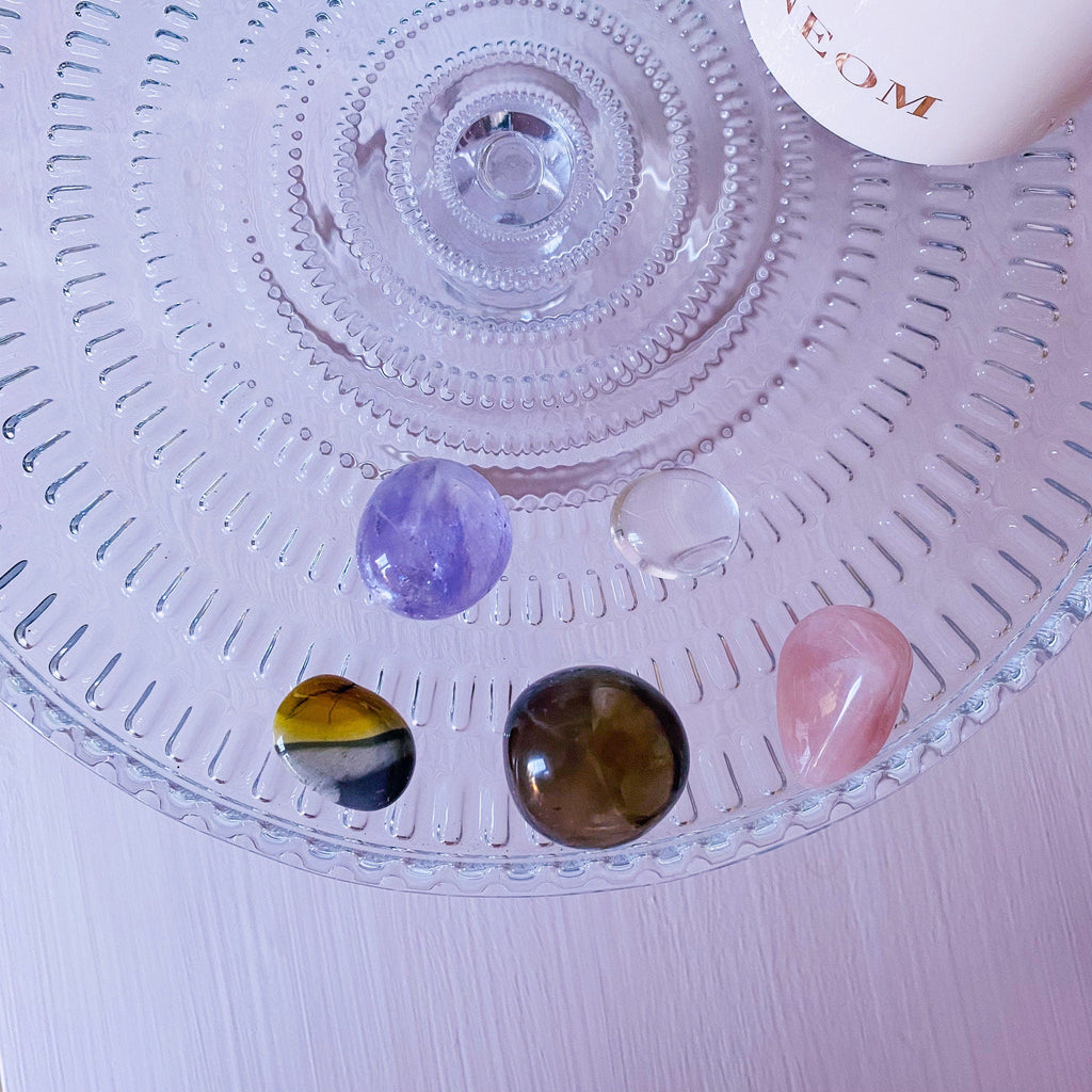 Helping Grieving Crystal Gift Sets / Deeply Heal Emotional Wounds / Crystal Gifts, Crystals For Crystal Healing / Ethically Sourced Crystals - Premium  from My Store - Just £16! Shop now at Lumi Gemstones