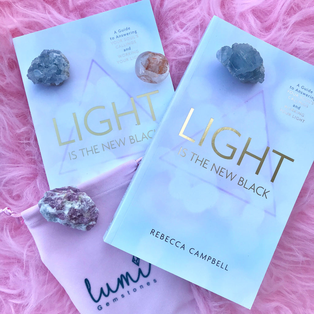 Light Is The New Black by Rebecca Campbell / Find Your Purpose / Connect With Your Soul / Spiritual Awakening / Spiritual Book - Premium  from My Store - Just £12.99! Shop now at Lumi Gemstones