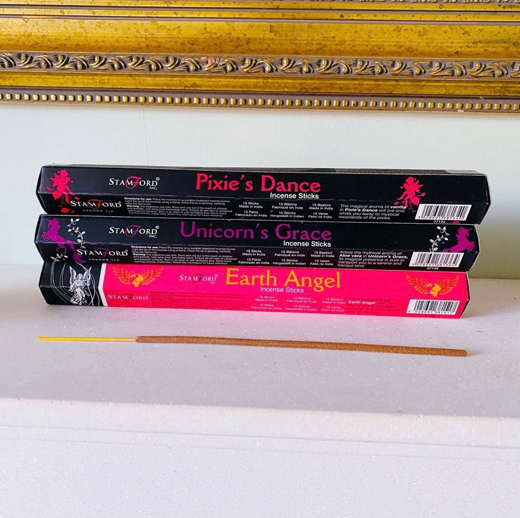 Stamford Vegan Incense Sticks / Home Fragrance, Crystal Cleanse, Home Cleanse, Meditation Incense, Altar Incense, Home Scent / 15 Per Pack - Premium  from My Store - Just £2.75! Shop now at Lumi Gemstones