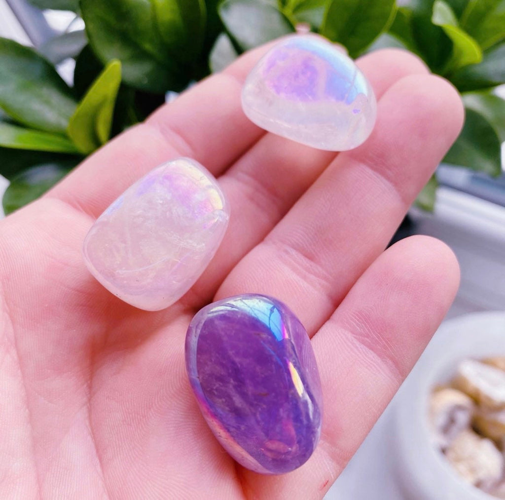 Angel Aura Quartz Crystal Kit / Promotes Tranquility, Stability, Strength + Emotional Balance / Connect To The Universe + Your Guides - Premium  from My Store - Just £12.95! Shop now at Lumi Gemstones