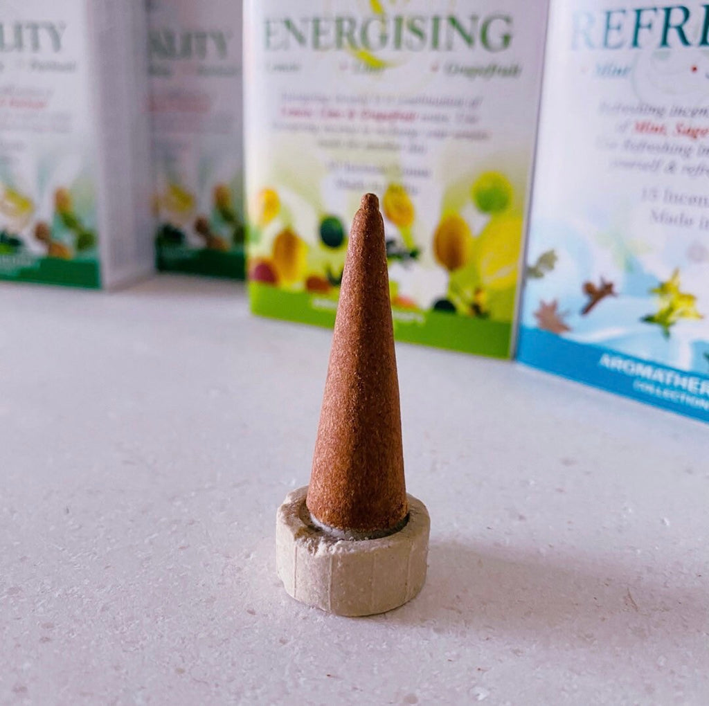 Aromatherapy Fragranced Incense Cones / Energising, Meditation, Refreshing, Relaxing, Sensuality, Stress Relief / Home Fragrance - Premium  from My Store - Just £2.50! Shop now at Lumi Gemstones