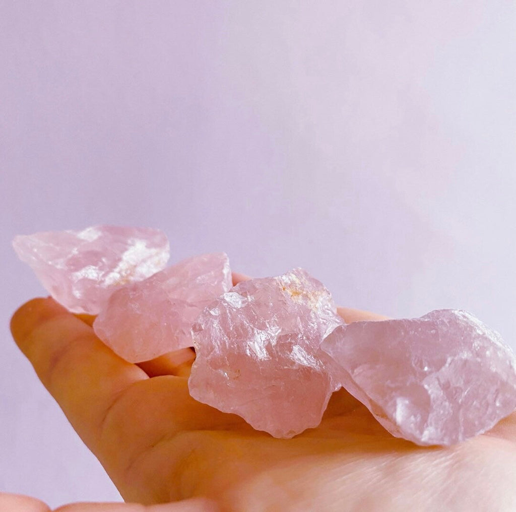 Rose Quartz Raw Crystals / Rough, Natural Crystals / Encourages Self Love, Unconditional Love & Reduces Anxiety / The Crystal Of Love - Premium  from My Store - Just £3.50! Shop now at Lumi Gemstones