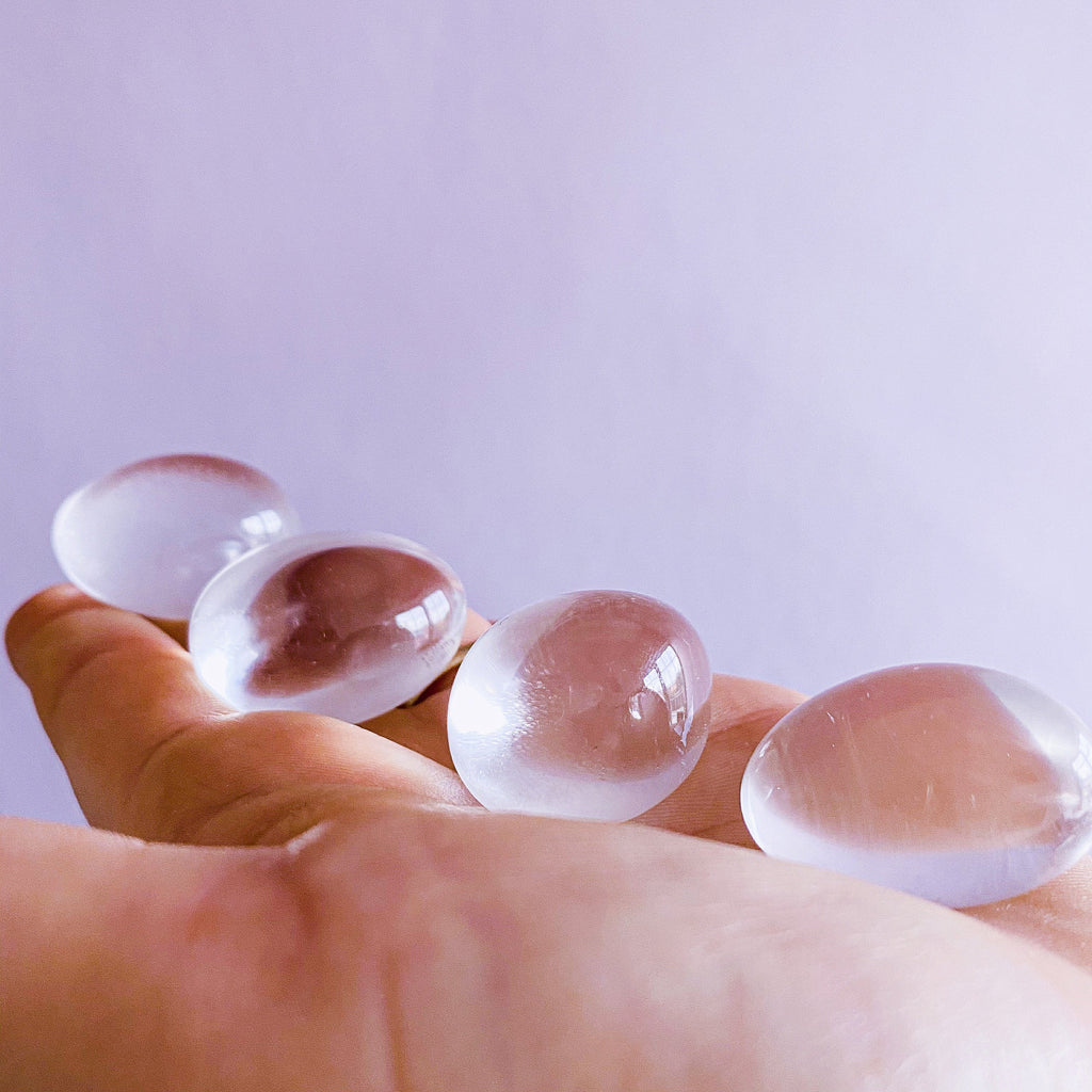 Grade A Clear Quartz Crystal Tumblestones / ‘The Master Healer’ / Amplifies Intention & Energy / Protects Against Negativity