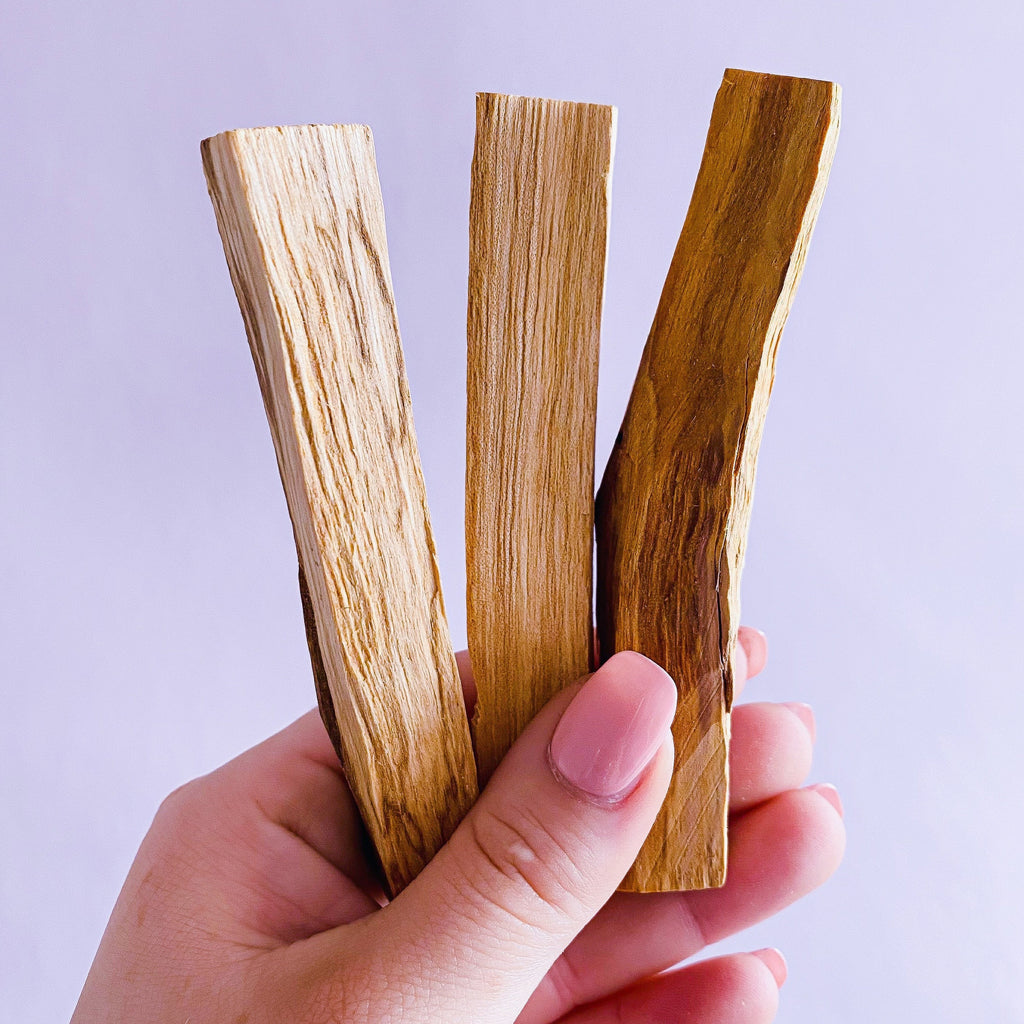 Palo Santo Wood Ethically + Responsibly Sourced / Crystal Cleanser / Removes Negative Energies / Cleanses Your Aura & Home - Premium  from My Store - Just £3.95! Shop now at Lumi Gemstones