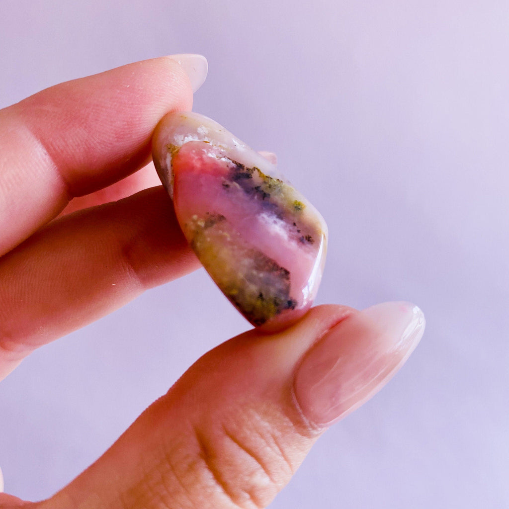 High Grade Pink Opal Crystal Tumblestones / Balances Emotions / Fills Aura With Happiness And Tranquility / Helps Kids With Trouble Sleeping - Premium  from My Store - Just £10.50! Shop now at Lumi Gemstones