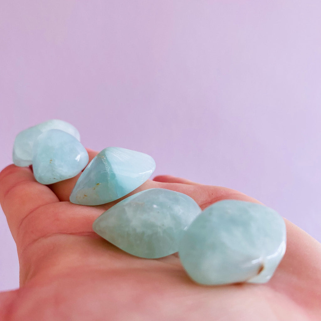 Prehnite Chunky Crystal Tumblestones / Enhances Inner Knowing & Gut Instinct / A Healer For The Healers / Helps You To Move On From People - Premium  from My Store - Just £9! Shop now at Lumi Gemstones