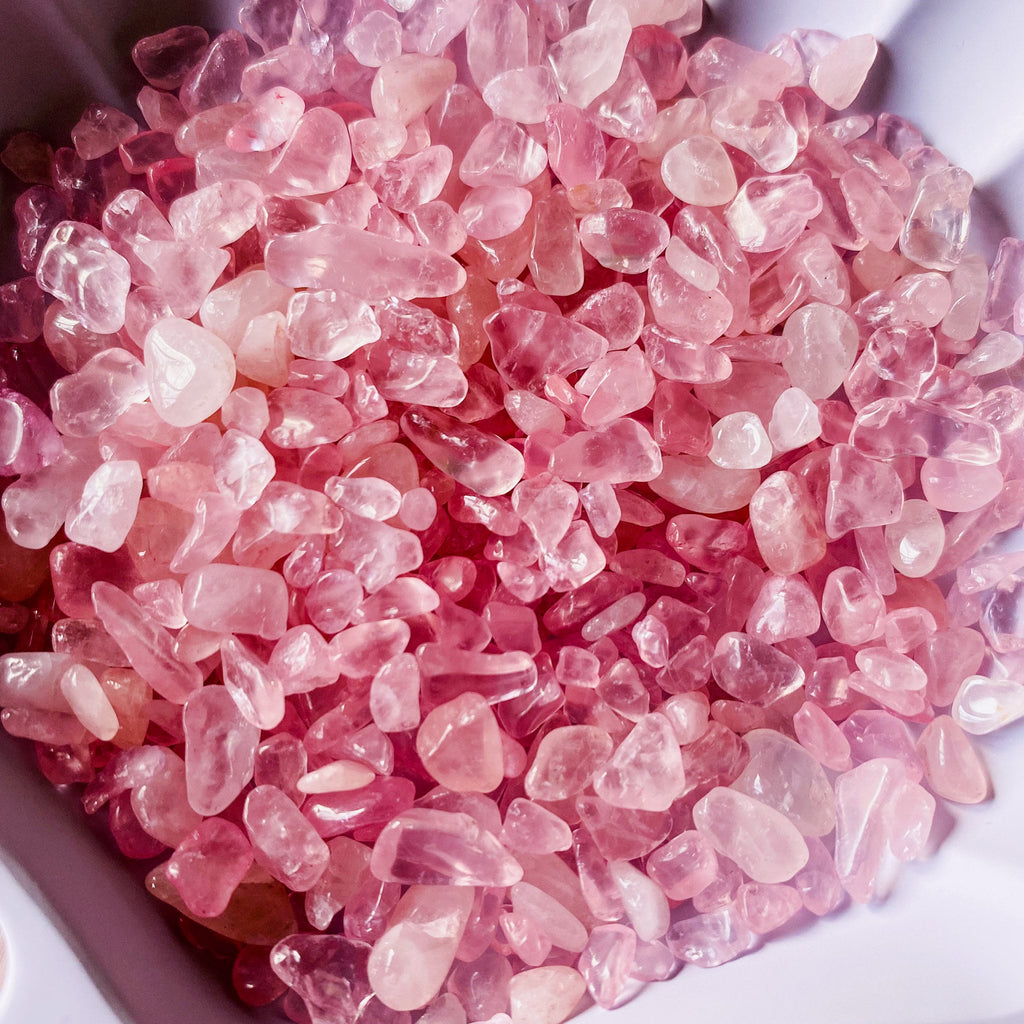 Rose Quartz Crystal Chips / Ethically Sourced / Encourages Self Love, Love & Reduces Anxiety / The Crystal Of Love / Crystal Healing