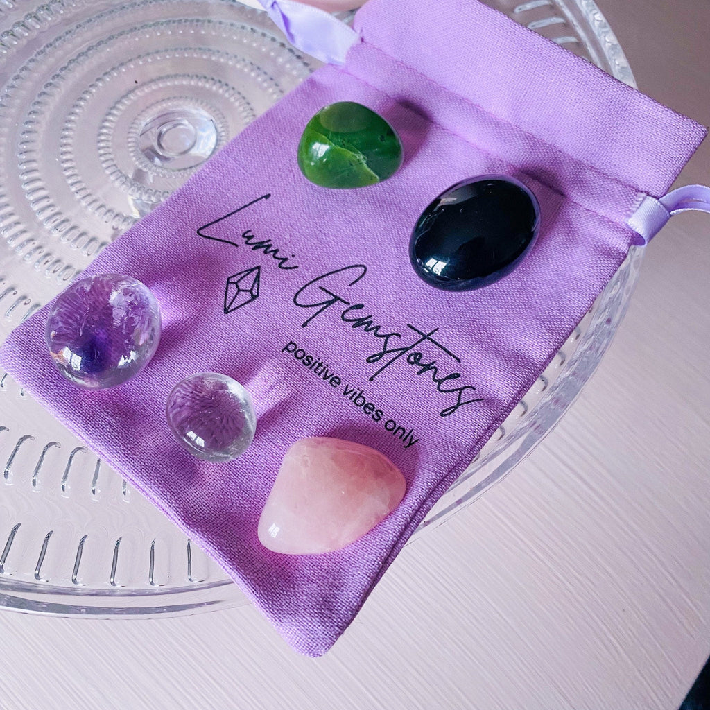 Helping Sleep Crystal Prescription Kit / Reduce Nightmares, Disturbed Sleep & Insomnia / Block Negativity / Encourages Dreams / Crystal Gift - Premium  from My Store - Just £16! Shop now at Lumi Gemstones