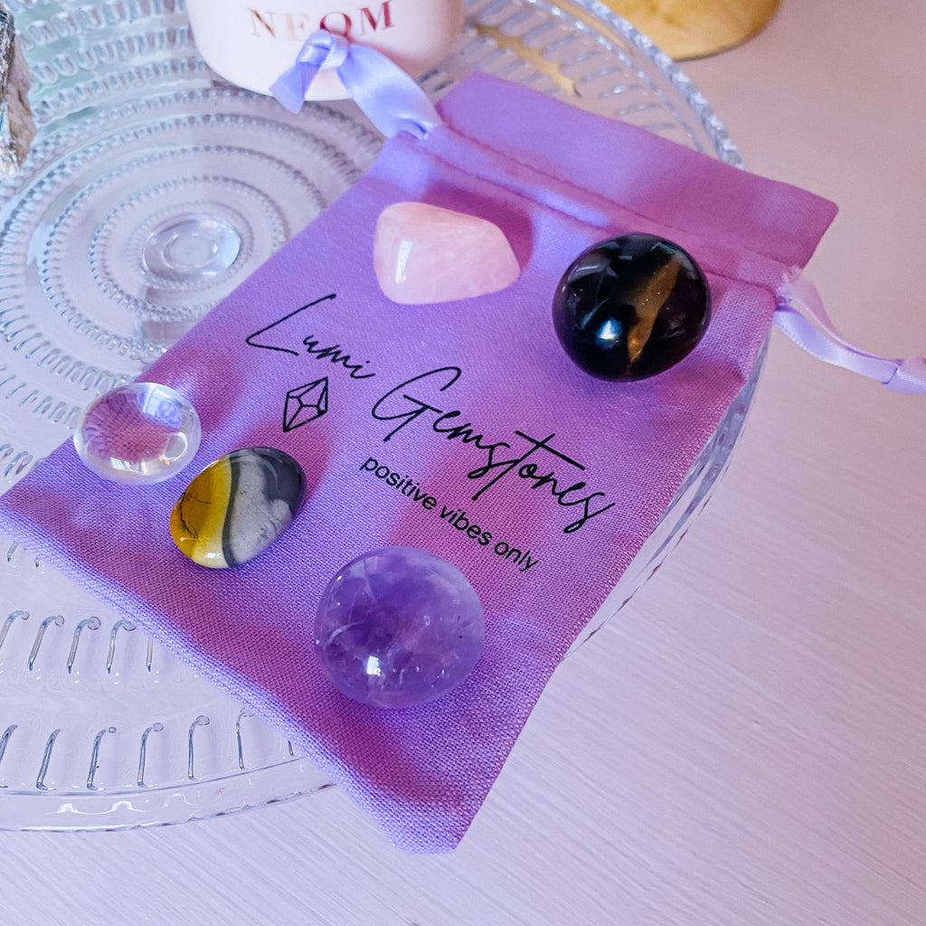 Helping Grieving Crystal Gift Sets / Deeply Heal Emotional Wounds / Crystal Gifts, Crystals For Crystal Healing / Ethically Sourced Crystals - Premium  from My Store - Just £16! Shop now at Lumi Gemstones