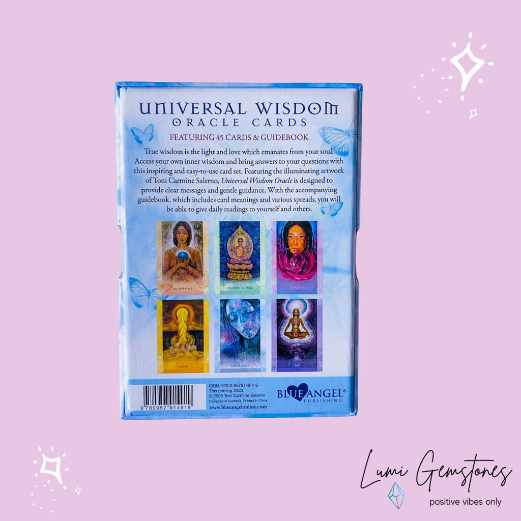 Universal Wisdom by Toni Carmine Salerno Oracle Cards / Tune In To Your Infinite Potential / Hear Messages From Spirit / Oracle Cards - Premium  from My Store - Just £17.95! Shop now at Lumi Gemstones