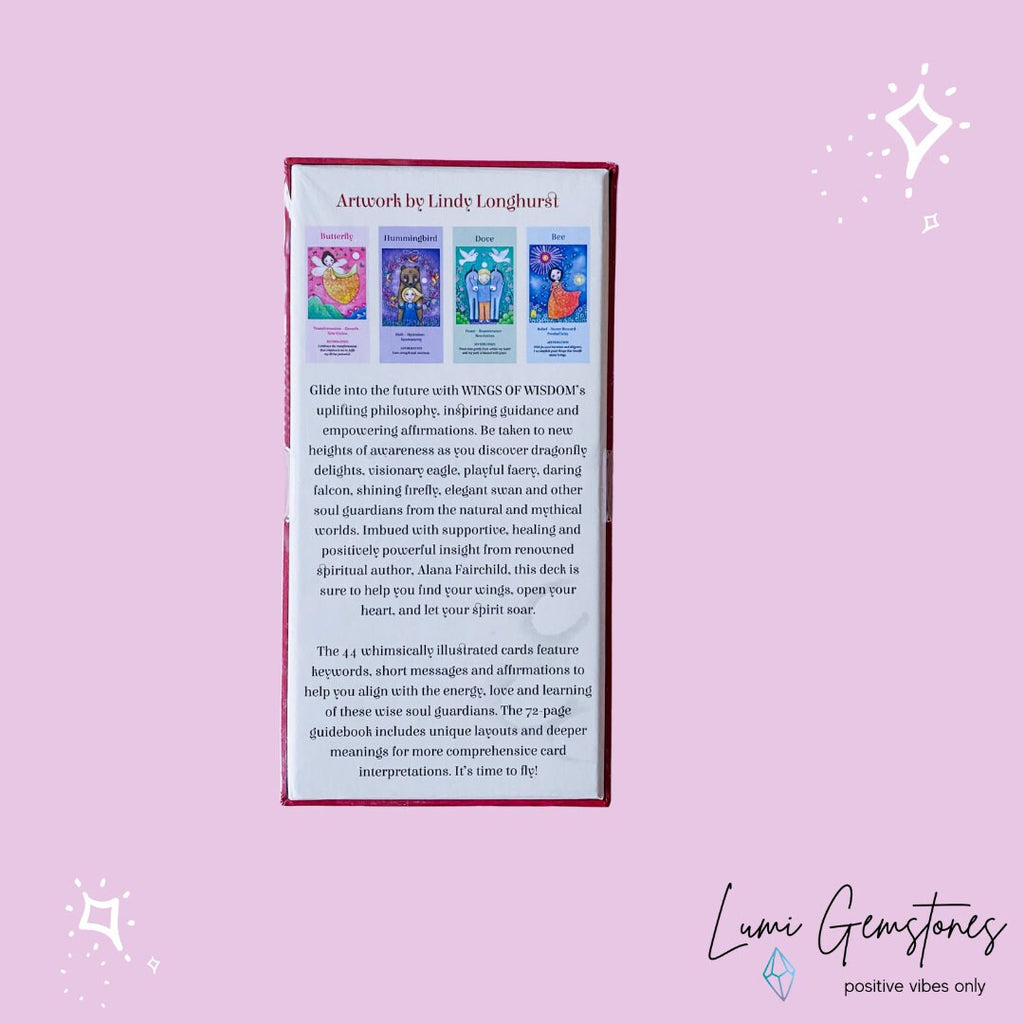 Wings Of Wisdom Healing Affirmation Oracle Cards by Alana Fairchild / Tune In To Your Infinite Potential / Oracle Cards / Tarot Cards - Premium  from My Store - Just £13.49! Shop now at Lumi Gemstones