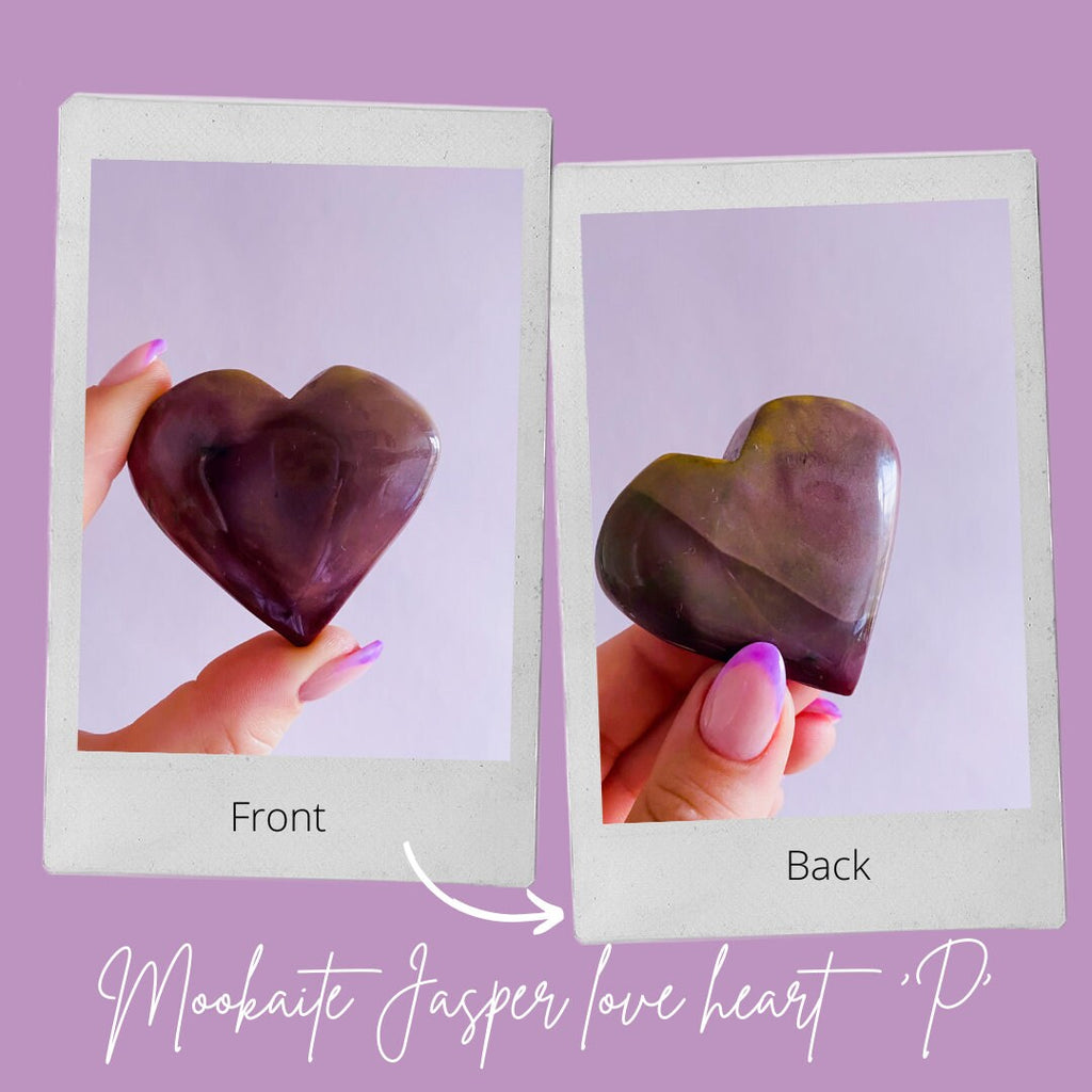 Mookaite Jasper Medium Crystal Love Hearts / Heal Emotional Wounds / Helps Depression / Brings Peace / Helps You Accept Change / Root Chakra - Premium  from My Store - Just £13! Shop now at Lumi Gemstones