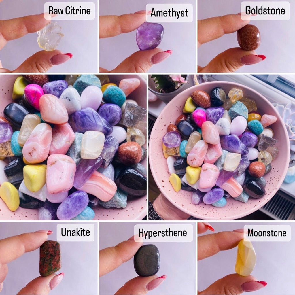 Sale Tumblestone + Raw Gemstone Crystals / Discounted Crystals / Offer Crystals - Premium  from My Store - Just £2! Shop now at Lumi Gemstones